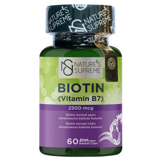 Nature's Supreme Biotin 5000 Mcg 60 Tablet