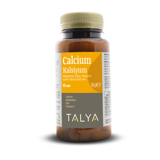 Talya Calcium Magnezyum - Zn- Vitamin D 60 Tablet