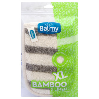 Balmy Naturel Xl Bambu Keten Banyo Eldiveni