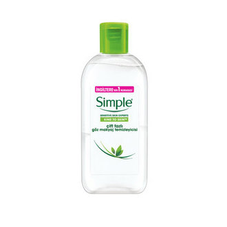 Simple Çift Fazlı Göz Makyaj Temızleyici 125Ml