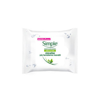 Simple Micellar Yüz Temizleme Mendili 25'Li