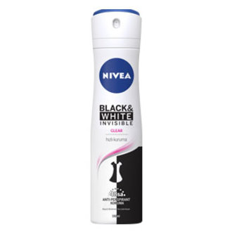 Nivea Black&White Clear Sprey Deodorant 150 Ml - Kadın