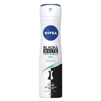 Nivea Black&White Fresh Sprey Deodorant 150 Ml - Kadın