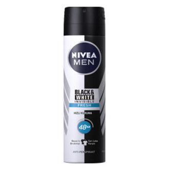 Nivea Invisible Black & White Fresh Men Deosprey 150 Ml