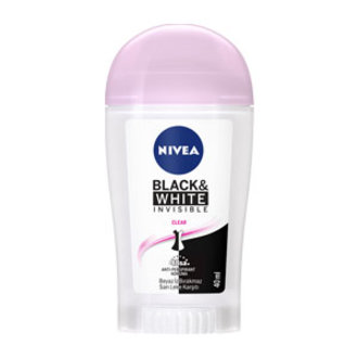 Nivea Invisible Black&White Clear Stick Deodorant 40Ml Kadın