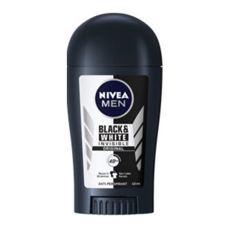 Nivea Invisible Black&White Power Stick Deodorant 40Ml Erkek