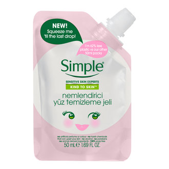 Simple Mini Nemlendirici Yüz Temizleme Jeli 50 Ml