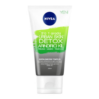 Nivea Urban Skin Detox 3’Ü 1 Arada Arındırıcı Kil 150 Ml