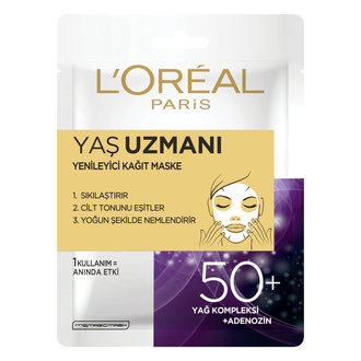 L'Oreal Paris Yaş Uzmanı Yenileyici Kağıt Maske 50+ 30G