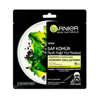 Garnier Saf Kömür Gözenek Sıkılaştırıcı Kağıt Maske