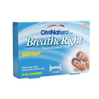 Breath Right Şeffaf Burun Bandı Normal Boy