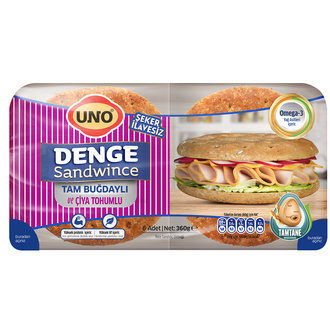 Uno Denge Sandwince Tam Buğdaylı Çiya Tohumlu 360 G