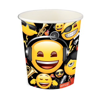 Roll-up Karton Bardak Genç Emojı 8'Li