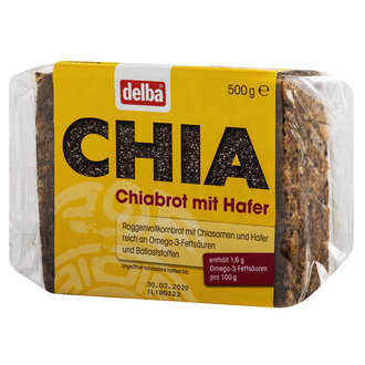 Delba Chialı - Yulaflı Tam Tahıllı Çavdar Ekmeği 500G