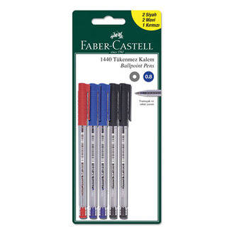 Faber Castell 5 Tükenmez Kalem Karışık Renk