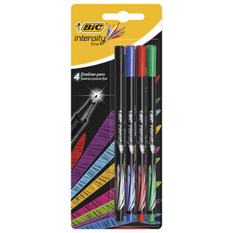 BIC Intensity Keçe Uçlu Kalem Karışık Renk 4'lü Blister