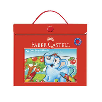 Faber Castell Redline 24 Renk Plastik Çantalı Lüks Pastel Boya