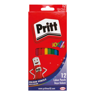 Pritt Kuru Boya 12'Li Uzun Karton Kutu Hexagonal