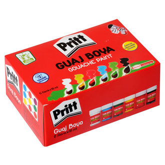 Pritt Guaj Boya 6 Renk 18 Ml