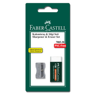 Faber-castell Metal Kalemtıraş Ve Silgi Seti