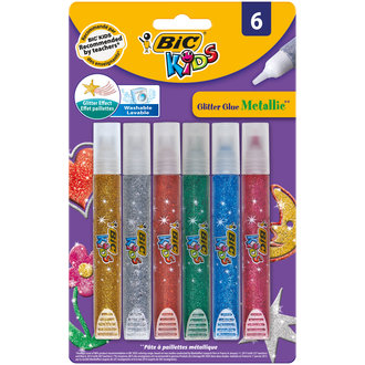 BIC Metalik Simli Yapıştırıcı 6'lı Blister