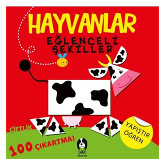 Hayvanlar Eğlenceli Şekiller 4 Kitap