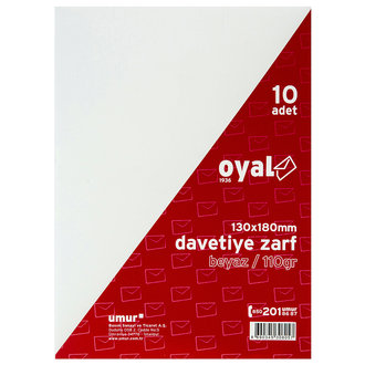 Oyal Davetiye Zarfı 10'Lu