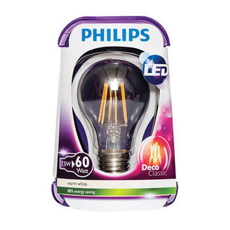 Phılıps Led Fılament 60W E27 Ww A60 Cl Nd/4