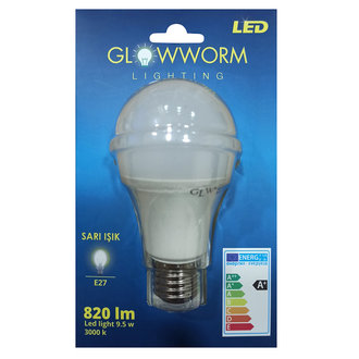 Glow Worm 9,5Watt Sarı Led Ampul