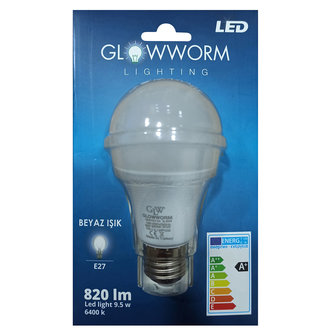 Glow Worm 9,5Watt Beyaz Led Ampul