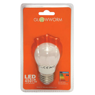 Glow Worm A45, E27, 5.5 Watt Beyaz Led