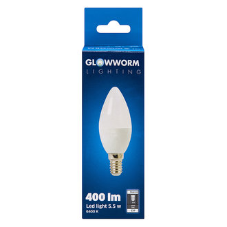 Glow Worm E14 5.5W 470Lm Mum Led Beyaz