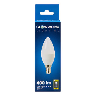 Glow Worm E14 5.5W 470Lm Mum Led Sarı