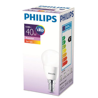 Philips Ess Ledcandle 40W P45 E14 Sarı Işık