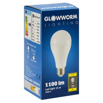 Glow Worm A65 E27-15w 1100Lm Sarı Led Ampul