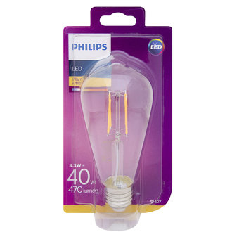 Philips Led Classic 40W St64 E27 Non-dım 2700K