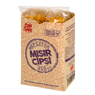 Chip Chaps Taco Aromalı Baharat Çeşnili Mısır Cipsi 210 G