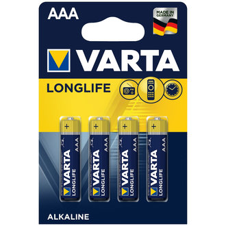 Varta Long Life Extra İnce Pil 4'Lü