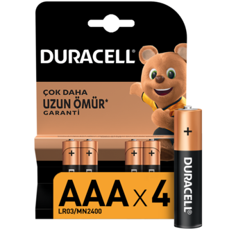 Duracell Alkalin AAA Piller 4’Lü Paket