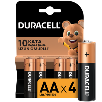 Duracell Alkalin AA Piller 4’Lü Paket