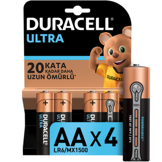 Duracell Ultra İnce Kalem Pil 4'lü