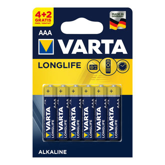 Varta Long Life Extra İnce Pil 4+2