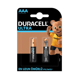 Duracell Ultra Alkalin AAA Piller 2’Li Paket