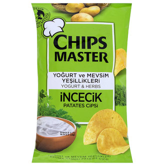 Chips Master Yoğurt-Yeşillik Aromalı Patates Cips 110G