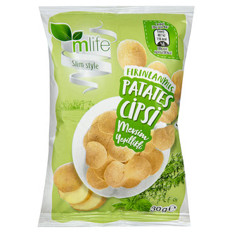 M Life Slim Style Mevsim Yeşillikli Patates Cipsi 30 G