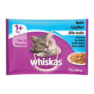 Whiskas 4'Lü Paket Balık Çeşitleri