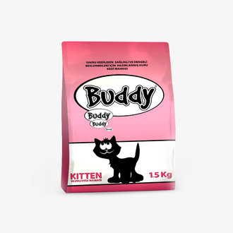 Buddy Tavuklu Pirinçli Yavru Kedi Maması 1,5 Kg