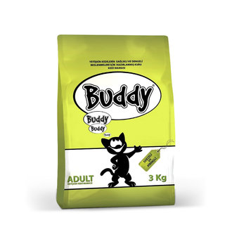 Buddy Sebzeli, Pirinçli Yetişkin Kedi Maması 3 Kg