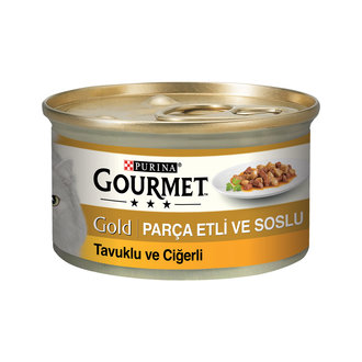 Gourmet Gold Parça Etlı Tavuklu Ve Cığerlı 85 G