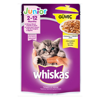 Whiskas Güveç Yavru Tavuklu Kedi Poşet Maması 85G